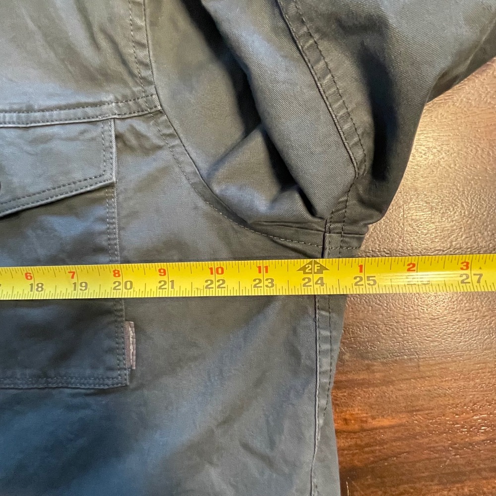 Eddie Bauer Mens Charcoal Gray Fleece Lined Canvas Shirt Jacket Large Outdoor - Picture 6 of 10